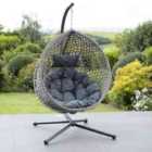 Artemis Home Bradshaw Swing Egg Pod Chair - Dark Grey