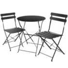 Tectake Bistro Set Frieda - Foldable, For 2 People, Table And Chairs