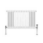 Traditional 3 Column Radiator 600 X 832Mm White