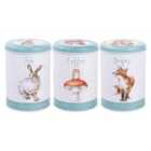 Wrendale Designs The Country Set Tea Coffee Sugar Canister Set - Teal