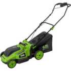 Mylek Cordless Battery Lawnmower 40V - 2 x 20V Li-ion 4000Mah Batteries & Charger