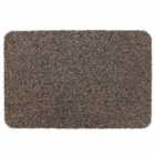 Jvl Tanami Machine Washable Doormat And Runner, Brown