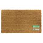Jvl Manor Plain Latex Backed Coir Doormat, 40X60Cm, Pack Of 2