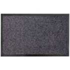 Jvl Admiral Barrier Doormat, 50X80Cm, Charcoal, Set Of 2
