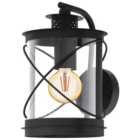 Eglo IP44 Hilburn Exterior Wall Lantern - Black