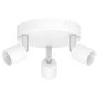Eglo Basic Stecci-e Plastic 3-Light Spotlight - White