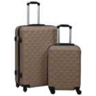 Vidaxl Hardcase Trolley Set 2 Pcs Brown Abs