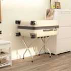 Vidaxl Luggage Rack Black And Silver 56X40X49 Cm