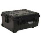 Vidaxl Wheeled Flight Case Black 58X45X27 Cm Pp