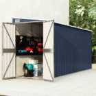 vidaXL Wall-mounted Garden Shed Anthracite 118X382X178cm Steel
