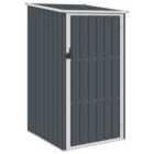 vidaXL Garden Shed Anthracite 87x98x159cm Galvanised Steel