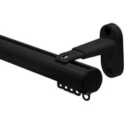 Motiva 28Mm Uncorded 500cm Track Kit Standard Gliders Black