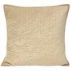Paoletti Brooklands Polyester Filled Cushion Viscose Cotton Champagne