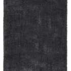 Sierra Dark Grey Rectangle 080 x 150cm Polypropylene Plain Shaggy 9000
