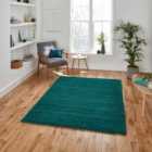 Sierra Jewel Green Rectangle 160 x 220cm Polypropylene Plain Shaggy 9000