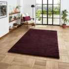 Sierra Purple Rectangle 160 x 230cm Polypropylene Plain Shaggy 9000