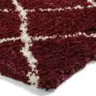 Scandi Berber Red/Cream Rectangle 160 x 220cm Polypropylene Berber G257