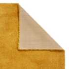 Sierra Yellow Half Moon 070 x 140cm Polypropylene Plain Shaggy 9000