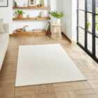 Bay Ivory Rectangle 160 x 230cm Polyester Plain Shaggy