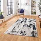 Apollo Grey/Navy Rectangle 200 x 290cm Polypropylene Modern Abstract GR579