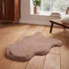 Super Teddy Mink Rectangle 060 x 090cm Polyester Plain Shaggy Single Sheepskin