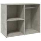 Vidaxl Dressing Cabinet Concrete Grey 80X40X65 Cm Engineered Wood