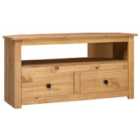 Vidaxl Corner Tv Cabinet 93X49X49 Cm Solid Pine Panama Range