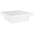 Vidaxl Coffee Table White 90X90X28 Cm Engineered Wood