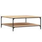 Vidaxl Coffee Table Sonoma Oak 100X100X40 Cm Engineered Wood
