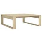 Vidaxl Coffee Table Sonoma Oak 100X100X35 Cm Engineered Wood