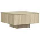 Vidaxl Coffee Table Sonoma Oak 60X60X31.5 Cm Engineered Wood