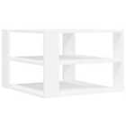 vidaXL Coffee Table White 59.5X59.5X40cm Engineered Wood