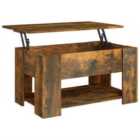 Vidaxl Coffee Table Smoked Oak 79X49X41 Cm Engineered Wood