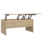 Vidaxl Coffee Table Sonoma Oak 102X50.5X46.5 Cm Engineered Wood