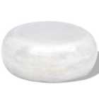 Vidaxl Hammered Aluminium Coffee Table Silver