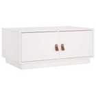 Vidaxl Coffee Table White 80X50X35 Cm Solid Wood Pine