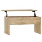 Vidaxl Coffee Table Sonoma Oak 80X50.5X41.5 Cm Engineered Wood