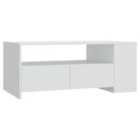 Vidaxl Coffee Table White 102X55X42 Cm Engineered Wood