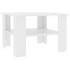 Vidaxl Coffee Table White 60X60X42 Cm Engineered Wood