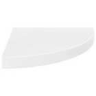 Vidaxl Floating Corner Shelf High Gloss White 35X35X3.8 Cm Mdf