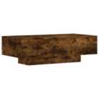 Vidaxl Coffee Table Smoked Oak 100X49.5X31 Cm Engineered Wood