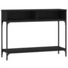 Vidaxl Console Table Black 100X30.5X75 Cm Engineered Wood
