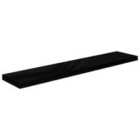 Vidaxl Floating Wall Shelf High Gloss Black 120X23.5X3.8 Cm Mdf