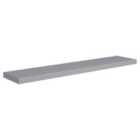 Vidaxl Floating Wall Shelf Grey 120X23.5X3.8 Cm Mdf