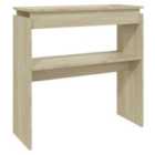 Vidaxl Console Table Sonoma Oak 80X30X80 Cm Engineered Wood