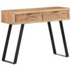 Vidaxl Console Table 100X35X76 Cm Solid Acacia Wood With Live Edges