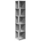 Vidaxl Corner Cabinet Grey Sonoma 33X33X164.5 Cm Engineered Wood