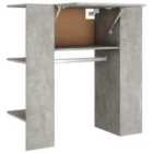 Vidaxl Hallway Cabinet Concrete Grey 97.5X37X99 Cm Engineered Wood