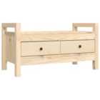 Vidaxl Hall Bench 80X40X43 Cm Solid Wood Pine