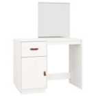 Vidaxl Dressing Table White 95X50X134 Cm Solid Wood Pine